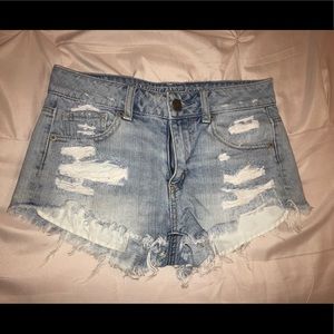 SIZE 0 AMERICAN EAGLE HIGH WAISTED SHORTS